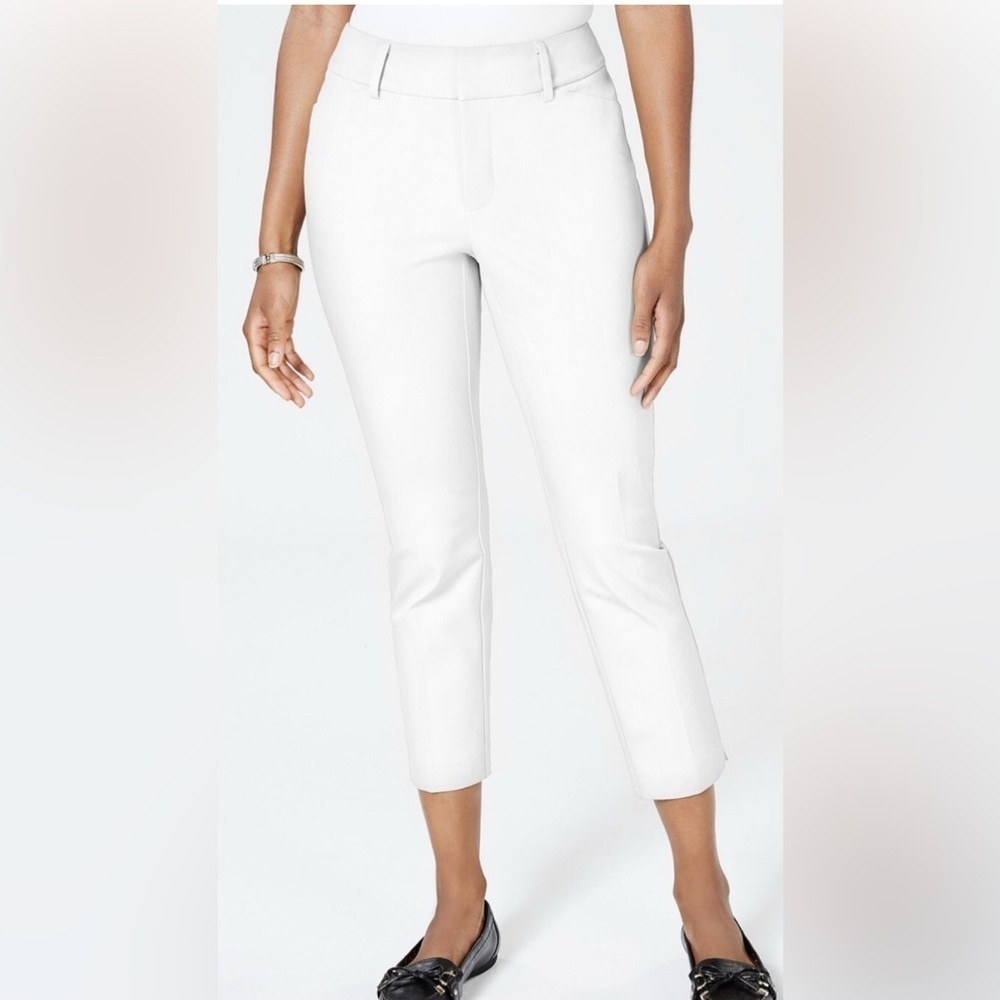 Charter Club Newport Slim Leg Crop Pants